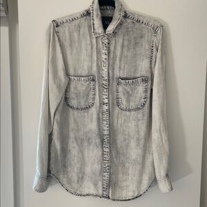 Rails Gray Textured Shirt